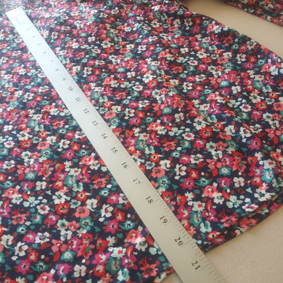 Croft & Barrow multicolored floral women's size PXS long sleeve blouse - Picture 12 of 15
